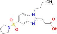 3-[1-butyl-5-(pyrrolidine-1-sulfonyl)-1h-1,3-benzodiazol-2-yl]propanoic acid