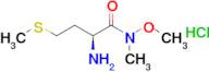 (2s)-2-Amino-n-methoxy-n-methyl-4-(methylsulfanyl)butanamide hydrochloride