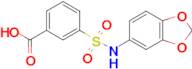 3-[(1,3-dioxaindan-5-yl)sulfamoyl]benzoic acid