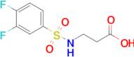 3-(3,4-Difluorobenzenesulfonamido)propanoic acid