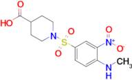 1-[4-(methylamino)-3-nitrobenzenesulfonyl]piperidine-4-carboxylic acid