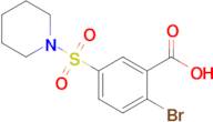 2-Bromo-5-(piperidine-1-sulfonyl)benzoic acid