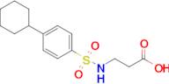 3-(4-Cyclohexylbenzenesulfonamido)propanoic acid