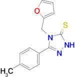 4-[(furan-2-yl)methyl]-3-(4-methylphenyl)-4,5-dihydro-1H-1,2,4-triazole-5-thione