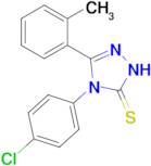 4-(4-chlorophenyl)-3-(2-methylphenyl)-4,5-dihydro-1H-1,2,4-triazole-5-thione