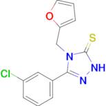 3-(3-chlorophenyl)-4-[(furan-2-yl)methyl]-4,5-dihydro-1H-1,2,4-triazole-5-thione