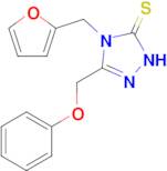 4-[(furan-2-yl)methyl]-3-(phenoxymethyl)-4,5-dihydro-1H-1,2,4-triazole-5-thione