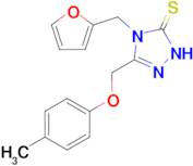 4-[(furan-2-yl)methyl]-3-[(4-methylphenoxy)methyl]-4,5-dihydro-1H-1,2,4-triazole-5-thione