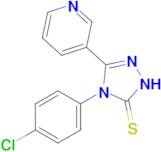 4-(4-chlorophenyl)-3-(pyridin-3-yl)-4,5-dihydro-1H-1,2,4-triazole-5-thione