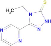 4-ethyl-3-(pyrazin-2-yl)-4,5-dihydro-1H-1,2,4-triazole-5-thione