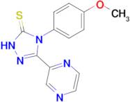 4-(4-methoxyphenyl)-3-(pyrazin-2-yl)-4,5-dihydro-1H-1,2,4-triazole-5-thione