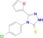 4-(4-chlorophenyl)-3-(furan-2-yl)-4,5-dihydro-1H-1,2,4-triazole-5-thione