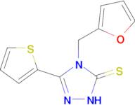 4-[(furan-2-yl)methyl]-3-(thiophen-2-yl)-4,5-dihydro-1H-1,2,4-triazole-5-thione