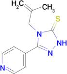 4-(2-methylprop-2-en-1-yl)-3-(pyridin-4-yl)-4,5-dihydro-1H-1,2,4-triazole-5-thione