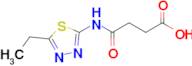 3-[(5-ethyl-1,3,4-thiadiazol-2-yl)carbamoyl]propanoic acid