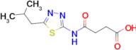 3-{[5-(2-methylpropyl)-1,3,4-thiadiazol-2-yl]carbamoyl}propanoic acid