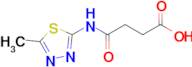 3-[(5-methyl-1,3,4-thiadiazol-2-yl)carbamoyl]propanoic acid