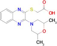 2-{[3-(2,6-dimethylmorpholin-4-yl)quinoxalin-2-yl]sulfanyl}acetic acid