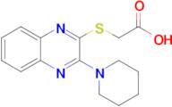 2-{[3-(piperidin-1-yl)quinoxalin-2-yl]sulfanyl}acetic acid
