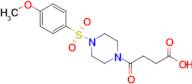 4-[4-(4-methoxybenzenesulfonyl)piperazin-1-yl]-4-oxobutanoic acid