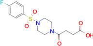 4-[4-(4-fluorobenzenesulfonyl)piperazin-1-yl]-4-oxobutanoic acid