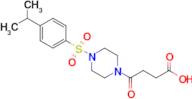 4-Oxo-4-{4-[4-(propan-2-yl)benzenesulfonyl]piperazin-1-yl}butanoic acid
