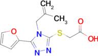 2-{[5-(furan-2-yl)-4-(2-methylprop-2-en-1-yl)-4h-1,2,4-triazol-3-yl]sulfanyl}acetic acid