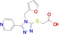 2-{[4-(furan-2-ylmethyl)-5-(pyridin-4-yl)-4h-1,2,4-triazol-3-yl]sulfanyl}acetic acid