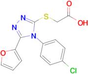 2-{[4-(4-chlorophenyl)-5-(furan-2-yl)-4h-1,2,4-triazol-3-yl]sulfanyl}acetic acid