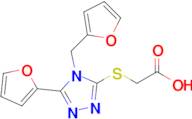 2-{[5-(furan-2-yl)-4-[(furan-2-yl)methyl]-4h-1,2,4-triazol-3-yl]sulfanyl}acetic acid