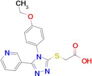 2-{[4-(4-ethoxyphenyl)-5-(pyridin-3-yl)-4h-1,2,4-triazol-3-yl]sulfanyl}acetic acid