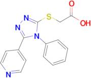 2-{[4-phenyl-5-(pyridin-4-yl)-4h-1,2,4-triazol-3-yl]sulfanyl}acetic acid