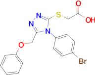 2-{[4-(4-bromophenyl)-5-(phenoxymethyl)-4h-1,2,4-triazol-3-yl]sulfanyl}acetic acid