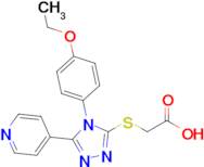 2-{[4-(4-ethoxyphenyl)-5-(pyridin-4-yl)-4h-1,2,4-triazol-3-yl]sulfanyl}acetic acid