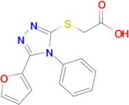 2-{[5-(furan-2-yl)-4-phenyl-4h-1,2,4-triazol-3-yl]sulfanyl}acetic acid
