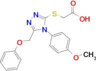 2-{[4-(4-methoxyphenyl)-5-(phenoxymethyl)-4h-1,2,4-triazol-3-yl]sulfanyl}acetic acid