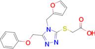 2-{[4-(furan-2-ylmethyl)-5-(phenoxymethyl)-4h-1,2,4-triazol-3-yl]sulfanyl}acetic acid