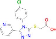 2-{[4-(4-chlorophenyl)-5-(pyridin-3-yl)-4h-1,2,4-triazol-3-yl]sulfanyl}acetic acid