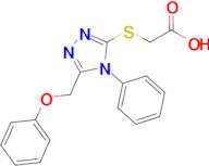 2-{[5-(phenoxymethyl)-4-phenyl-4h-1,2,4-triazol-3-yl]sulfanyl}acetic acid