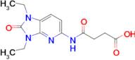 3-({1,3-diethyl-2-oxo-1h,2h,3h-imidazo[4,5-b]pyridin-5-yl}carbamoyl)propanoic acid