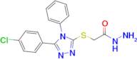 2-{[5-(4-chlorophenyl)-4-phenyl-4h-1,2,4-triazol-3-yl]sulfanyl}acetohydrazide