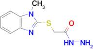 2-[(1-methyl-1h-1,3-benzodiazol-2-yl)sulfanyl]acetohydrazide