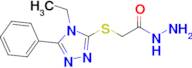 2-[(4-ethyl-5-phenyl-4h-1,2,4-triazol-3-yl)sulfanyl]acetohydrazide