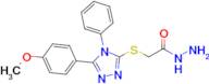 2-{[5-(4-methoxyphenyl)-4-phenyl-4h-1,2,4-triazol-3-yl]sulfanyl}acetohydrazide