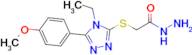 2-{[4-ethyl-5-(4-methoxyphenyl)-4h-1,2,4-triazol-3-yl]sulfanyl}acetohydrazide