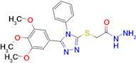 2-{[4-phenyl-5-(3,4,5-trimethoxyphenyl)-4h-1,2,4-triazol-3-yl]sulfanyl}acetohydrazide