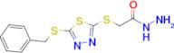 2-{[5-(benzylsulfanyl)-1,3,4-thiadiazol-2-yl]sulfanyl}acetohydrazide