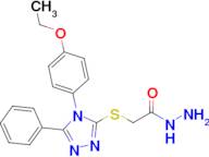 2-{[4-(4-ethoxyphenyl)-5-phenyl-4h-1,2,4-triazol-3-yl]sulfanyl}acetohydrazide