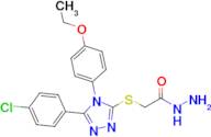 2-{[5-(4-chlorophenyl)-4-(4-ethoxyphenyl)-4h-1,2,4-triazol-3-yl]sulfanyl}acetohydrazide