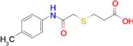 3-({[(4-methylphenyl)carbamoyl]methyl}sulfanyl)propanoic acid